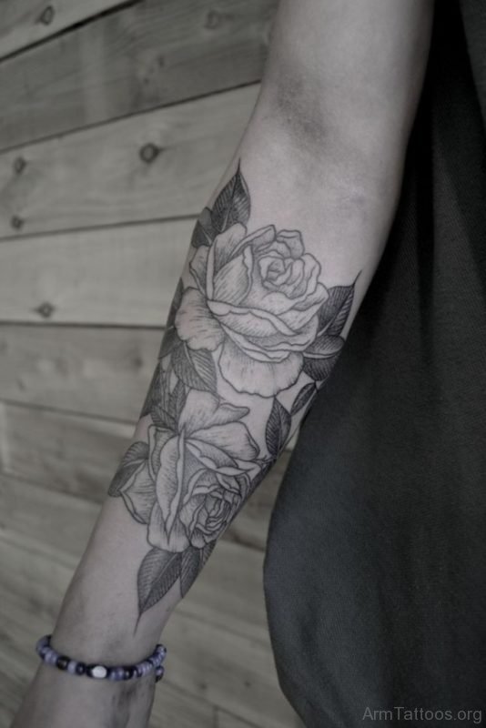 Outstanding Rose Tattoo