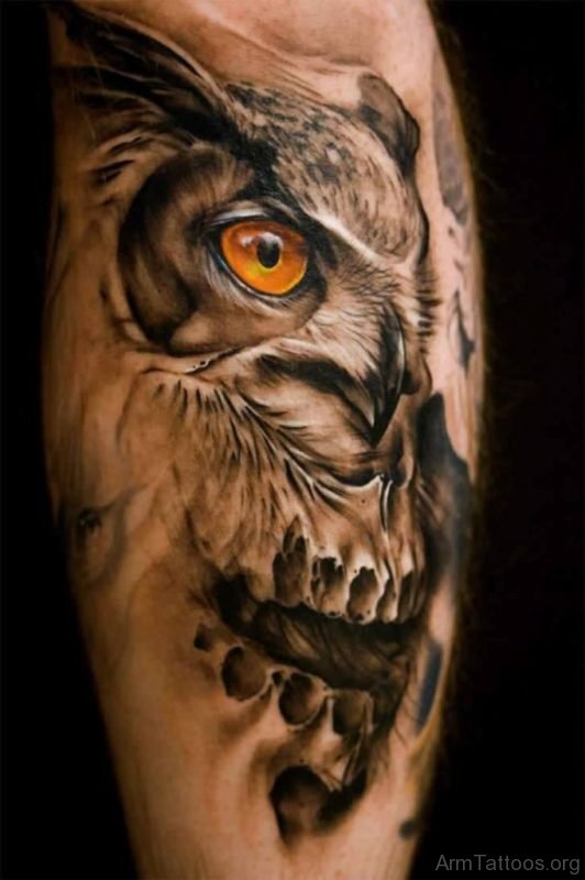 Owl Skull Tattoo