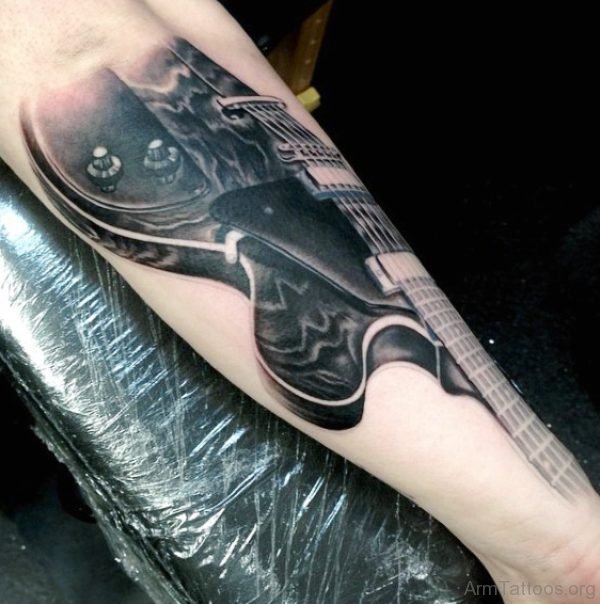 Perfect Guitar Tattoo 