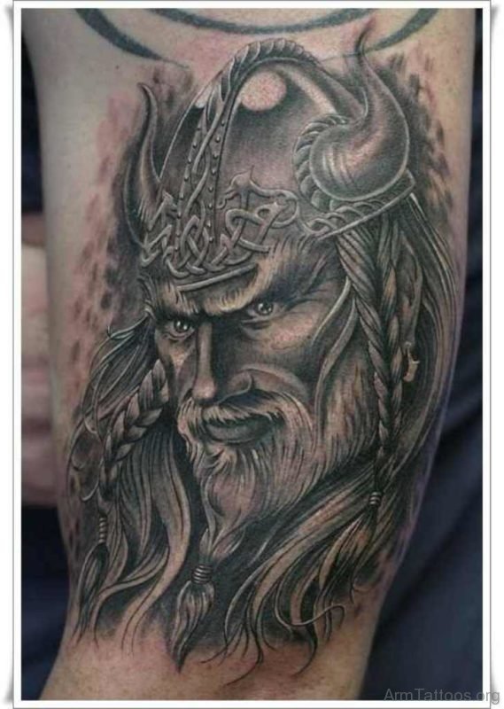 Persian warrior tattoo on arm