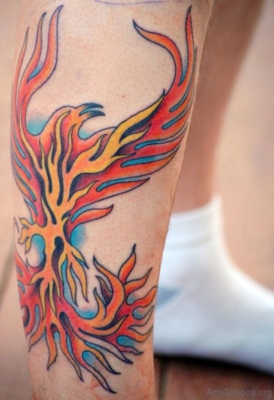 Phoenix Blazing Tattoo