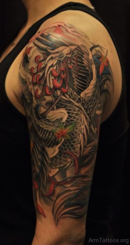 Phoenix Tattoo design On Half Sleeve