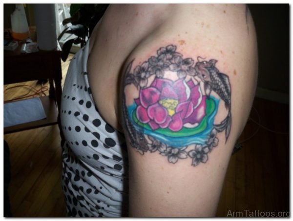 Pink Flower Tattoo 