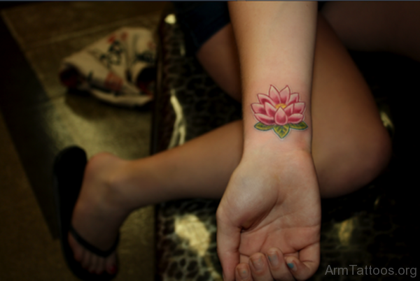 Pink Lotus Tattoo 
