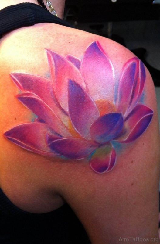 Pink Lotus Tattoo 