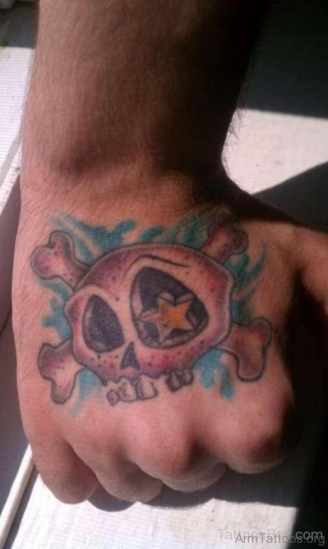Pink Skull Tattoo