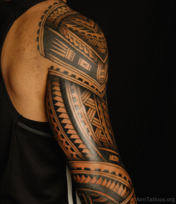 Polynesian Sleeve Tattoo