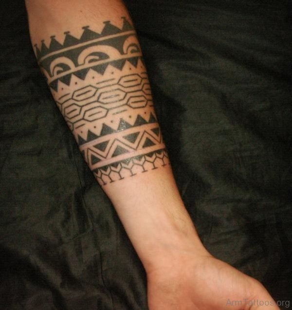 Polynesian Tattoo Forearm Band