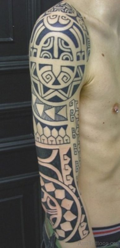 Polynesian Tribal Tattoo For Men