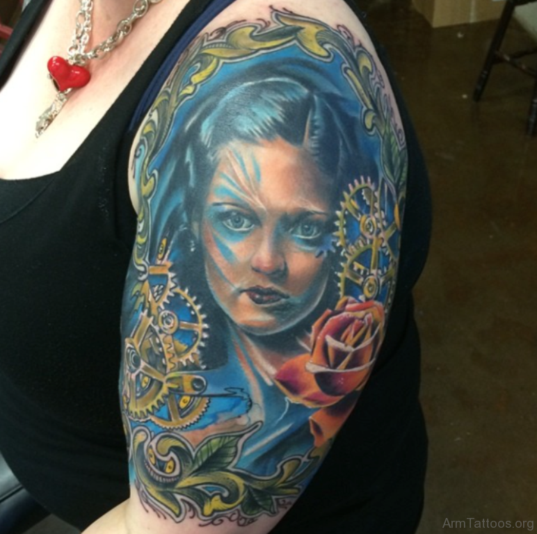 62 Ravishing Portrait Tattoos On Arm