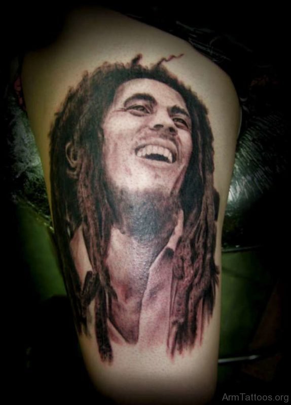 Portrait Tattoo On Arm 