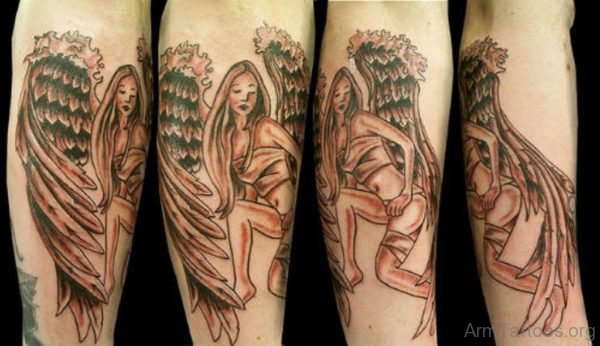 Posing Angel Tattoo