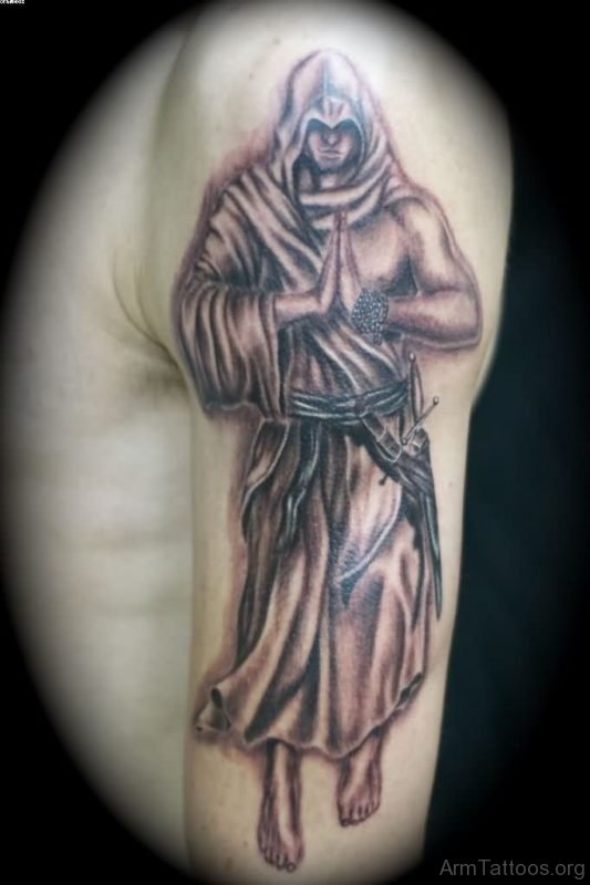 Praying Warrior tatoo