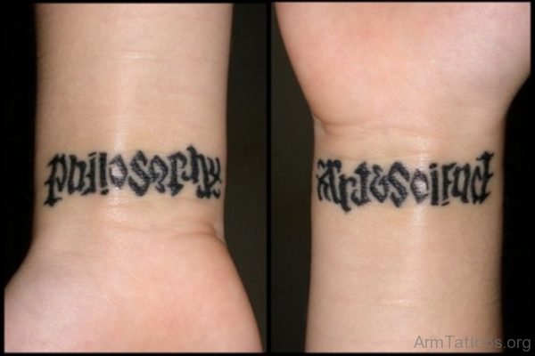 Pretty Ambigram Tattoo