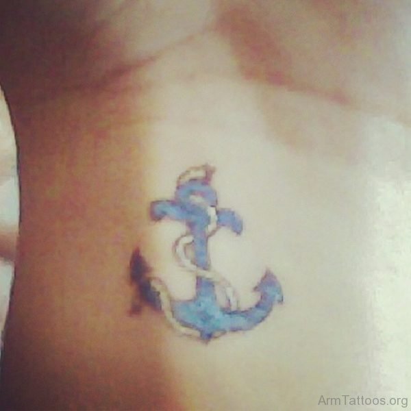 Pretty Anchor Tattoo 