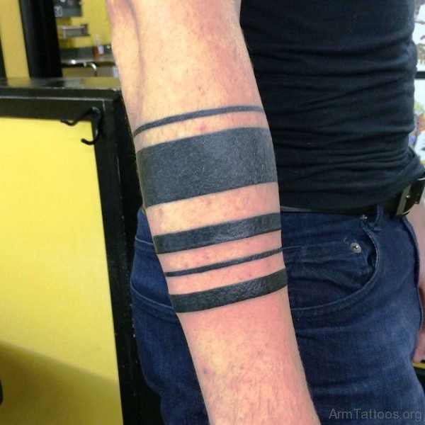 Pretty Black Tattoo On Arm 