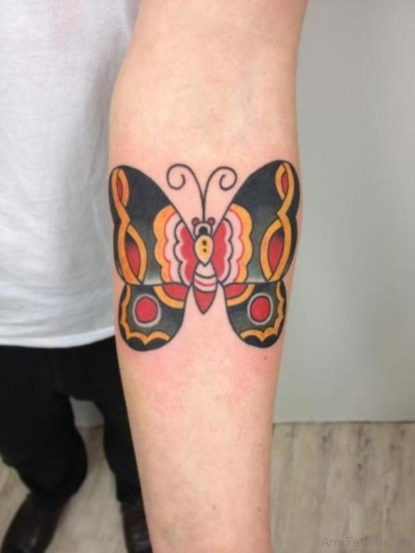 Pretty Butterfly Tattoo On Arm