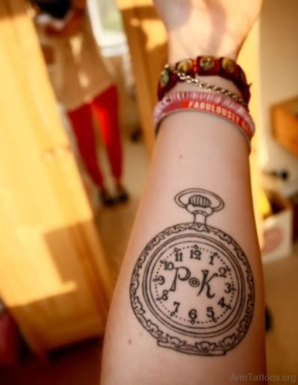 Pretty Clock Tattoo