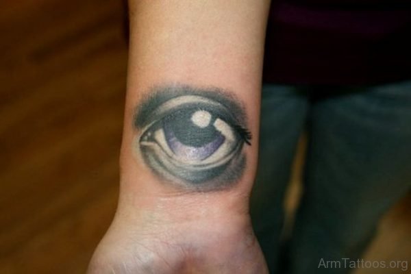 Pretty Eye Tattoo On Arm 