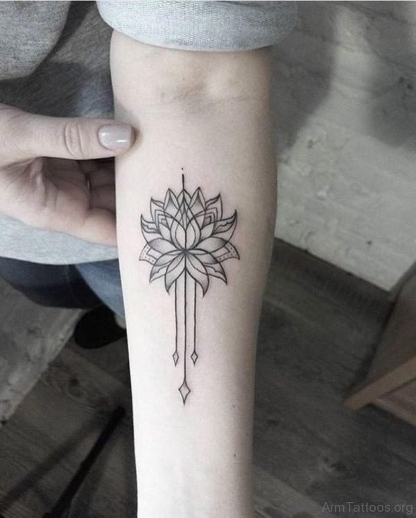 Pretty Lotus Tattoo