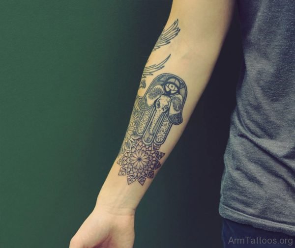 Pretty Mandala Tattoo On Arm