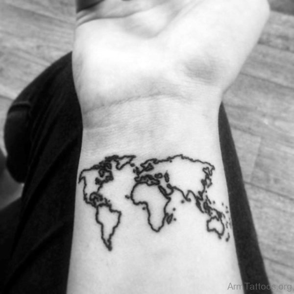 Pretty Map Tattoo 