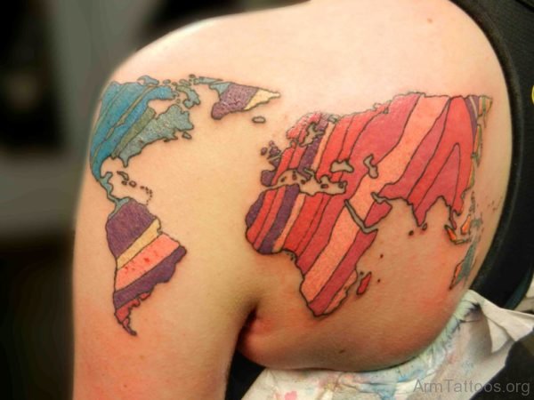 Pretty Map Tattoo