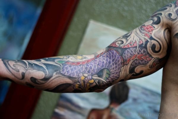 Purple Dragon Tattoo