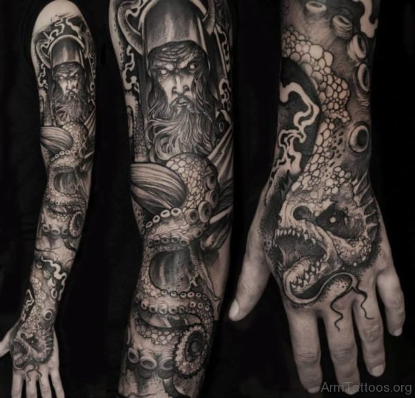 Realism Japanese Warrior Tattoo