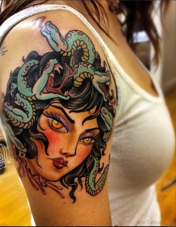 Realistic Medusa Tattoo