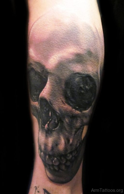 Realistic Skull Tattoo