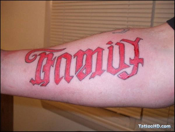 Red Family Tattoo 