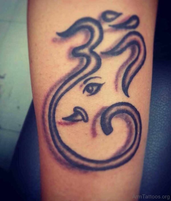 Religious Om Ganesha Tattoo