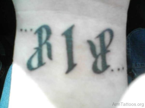 Rip Ambigram Tattoo