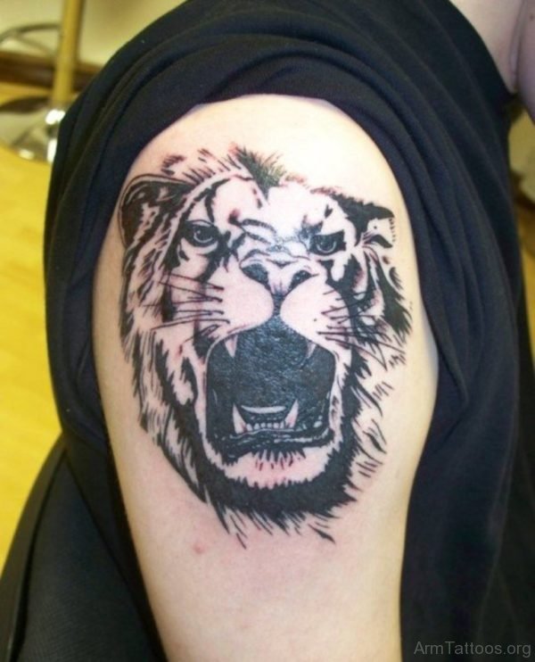 Roaring Tiger Tattoo Design