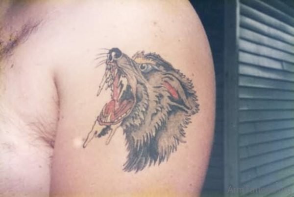 Roaring Wolf Tattoo 