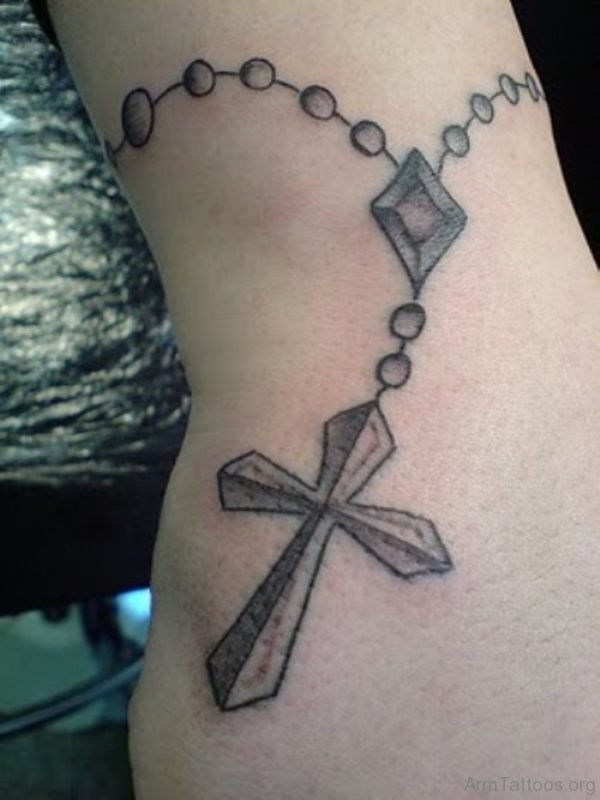 Rosary Cross Tattoo Image