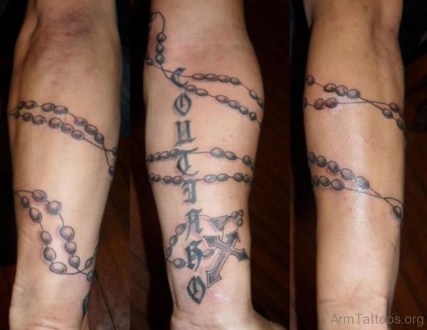 Rosary Tattoo Design
