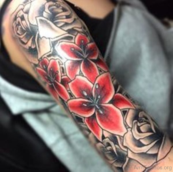 Rose And Lily Tattoo