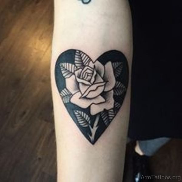 Rose Heart Tattoo