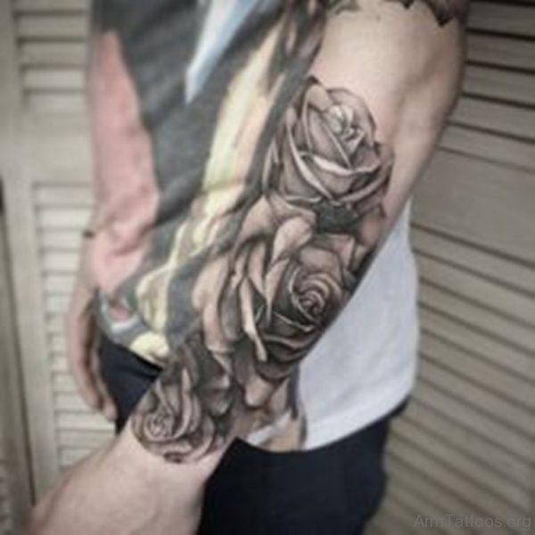 Rose Tattoo Design For Arm