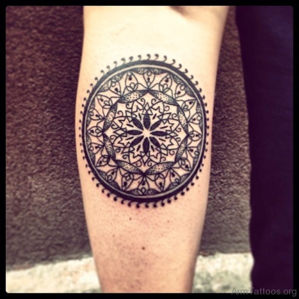 Round Mandala Tattoo