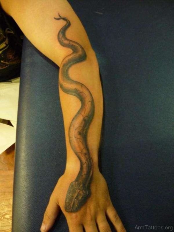 Scary Snake Tattoo