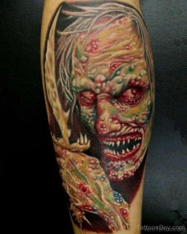 Scary Zombie Tattoo 