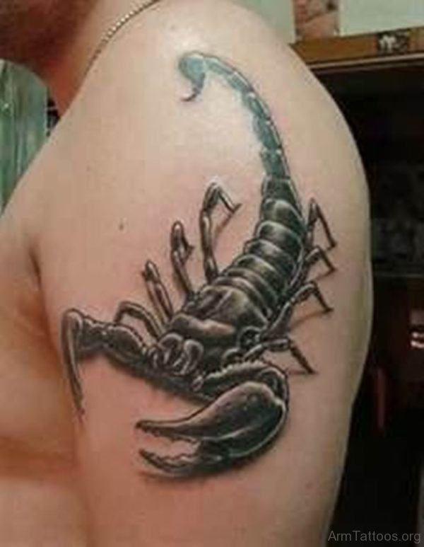 Scorpion Tattoo On Arm 