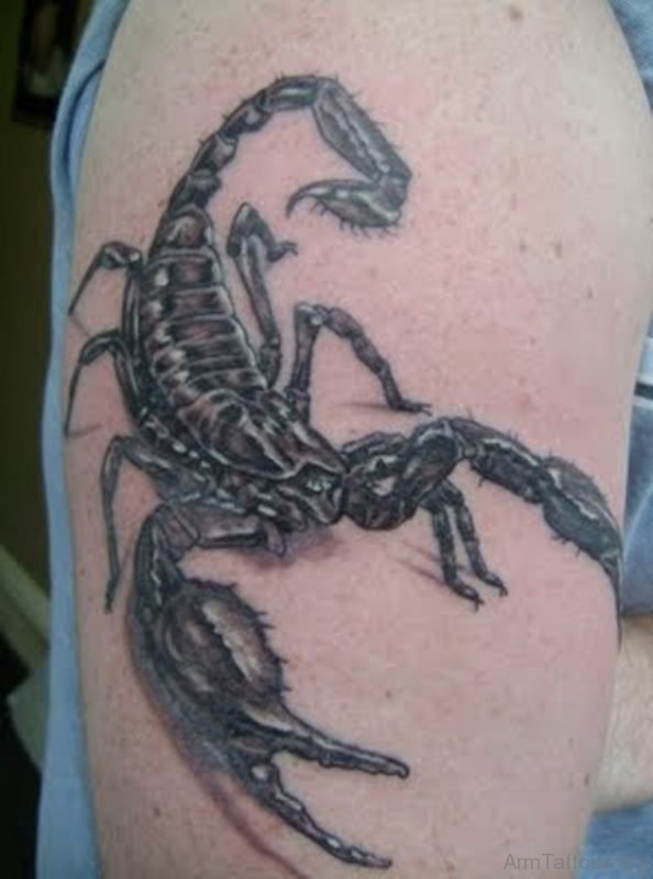 Scorpion Tattoo On Shoulder Image