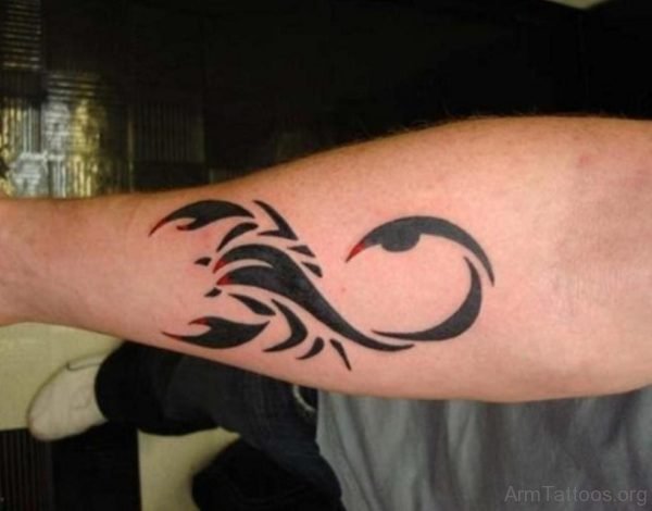 Scorpion tattoo on arm