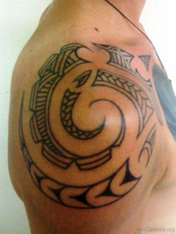Simple Circle Maori Tattoo 