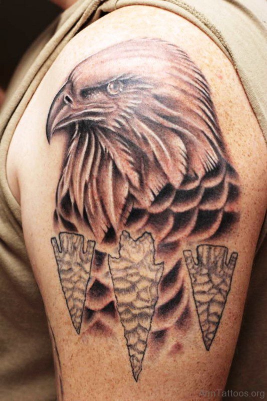 Simple Eagle Tattoo On Arm