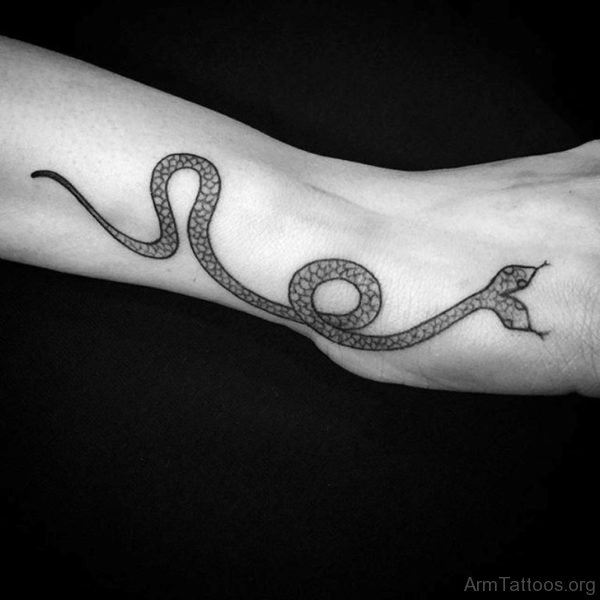 Simple Snake Tattoo 